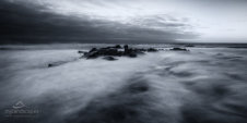 cloudy waves at saunders rocks