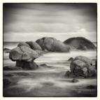 Black and white seascape photography