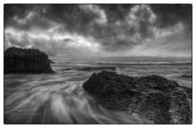 Black and white seascape photography