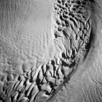 Black and white seascape photography -   textures and patterns