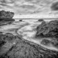 black and white seascape photography