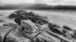 black and white seascape photography