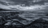 black and white seascape photography - Garden Route