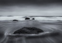 black and white seascape photography