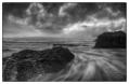 Black and white seascape photography